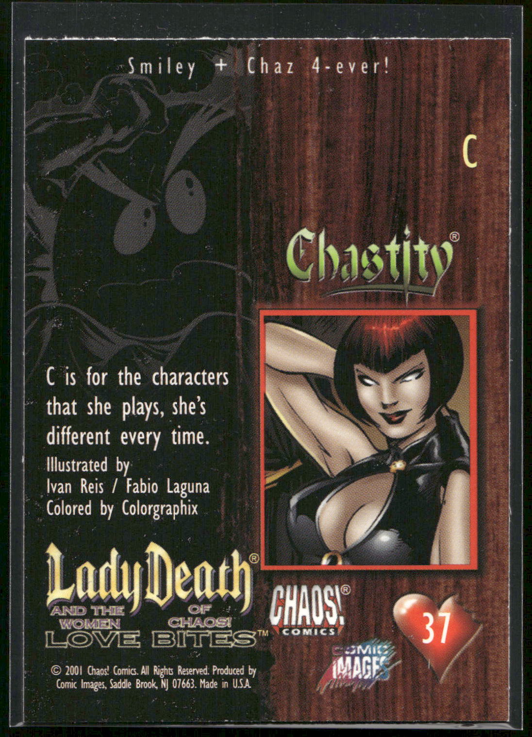2001 Comic Images Lady Death and the Women of Chaos Love Bites #37 C