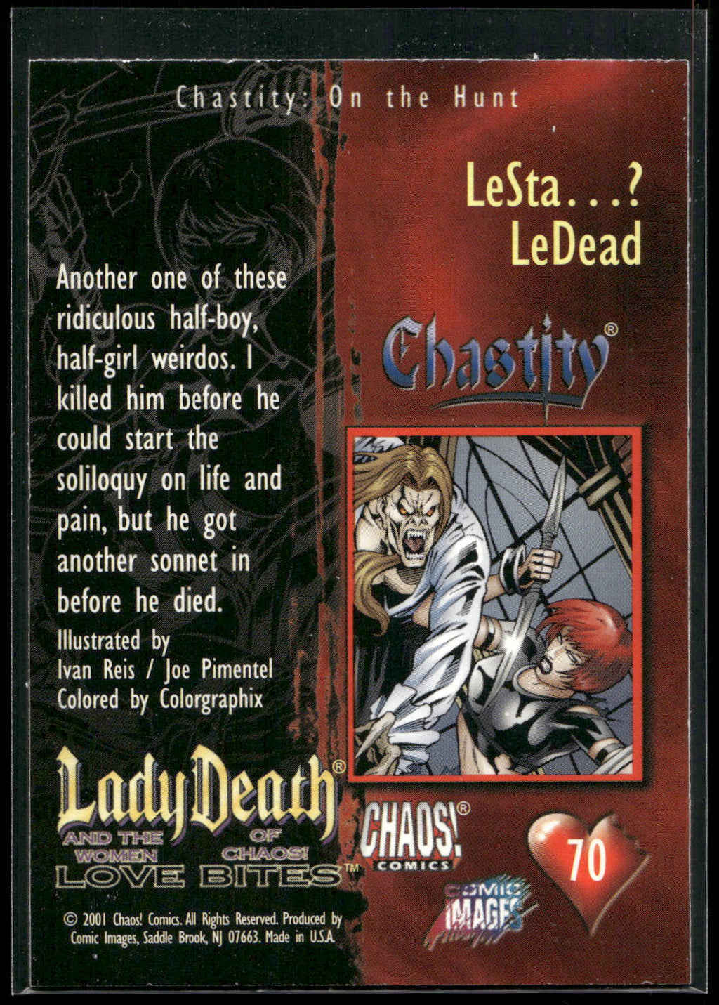 2001 Lady Death and the Women of Chaos Love Bites #70 LeSta...? LeDead