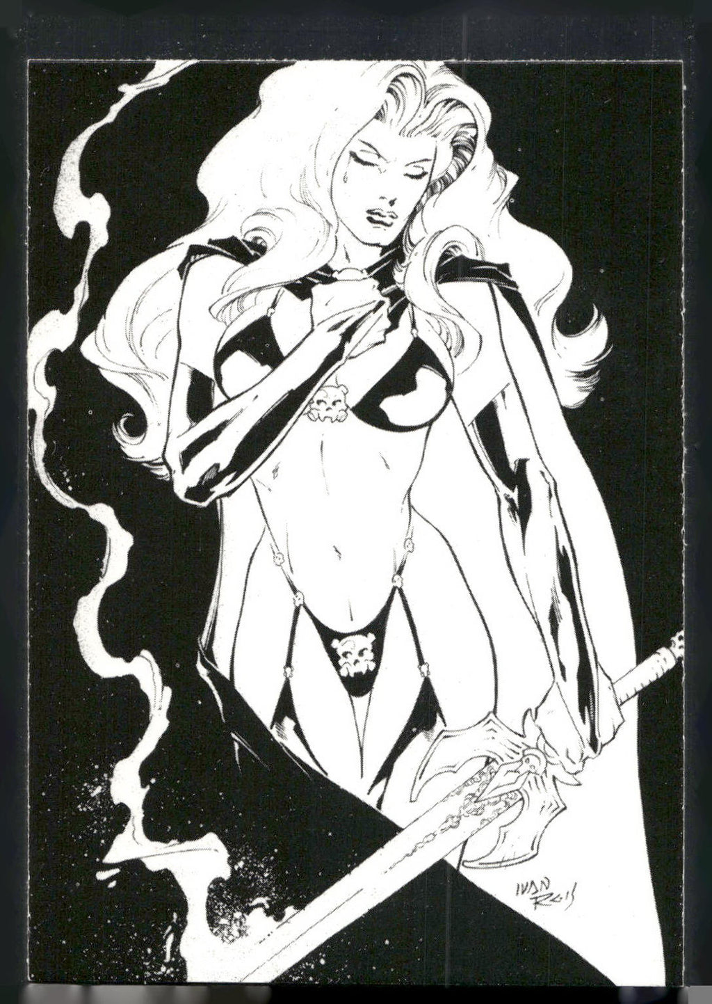 2001 Comic Images Lady Death and the Women of Chaos Love Bites #63 Ivan Reis