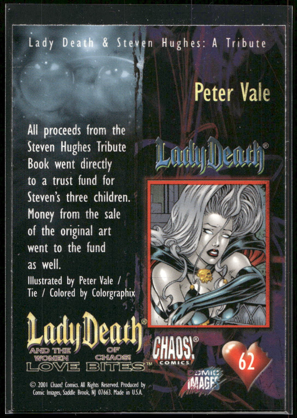 2001 Comic Images Lady Death and the Women of Chaos Love Bites #62 Peter Vale