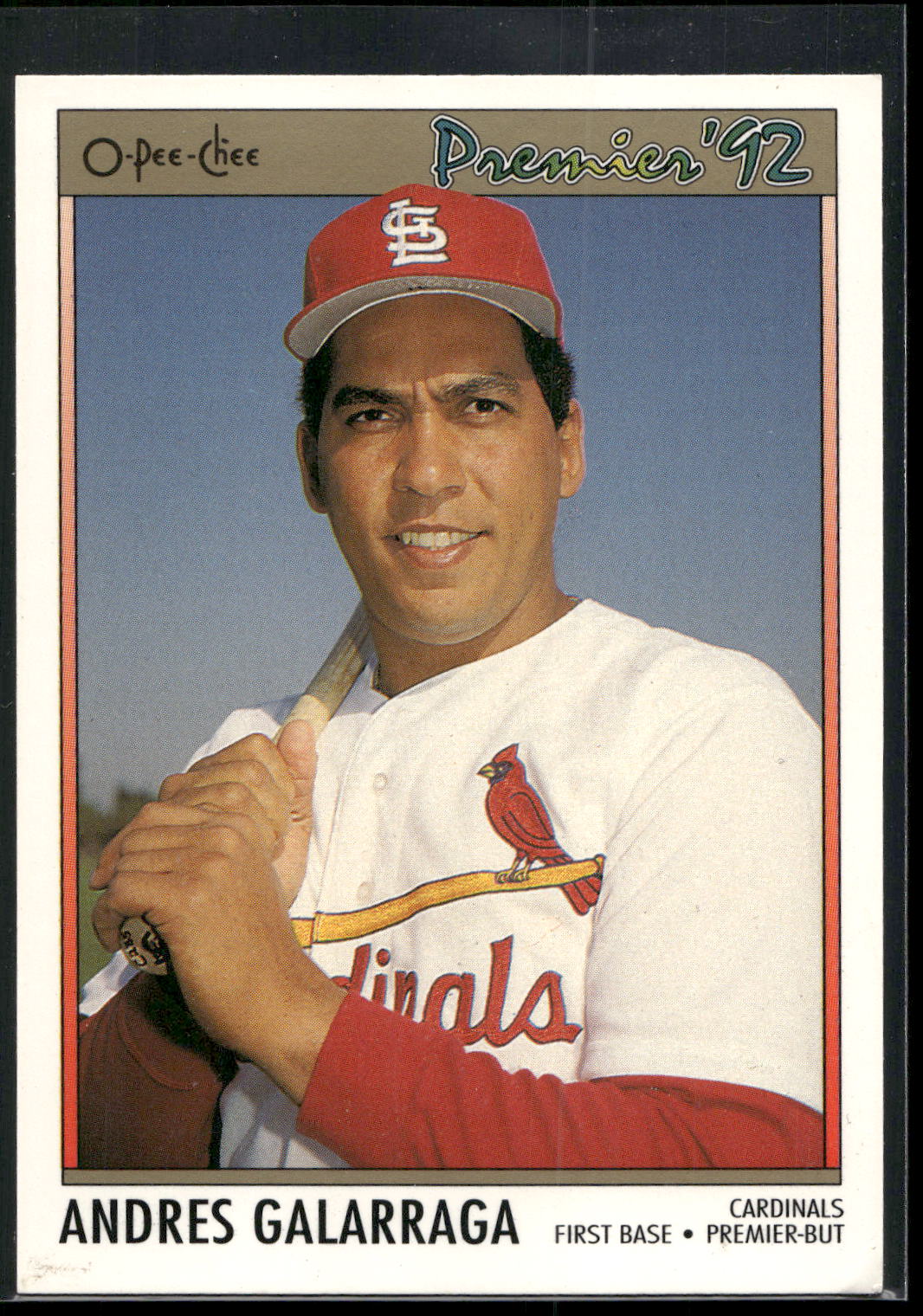 1992 O-Pee-Chee Premier #191 Andres Galarraga