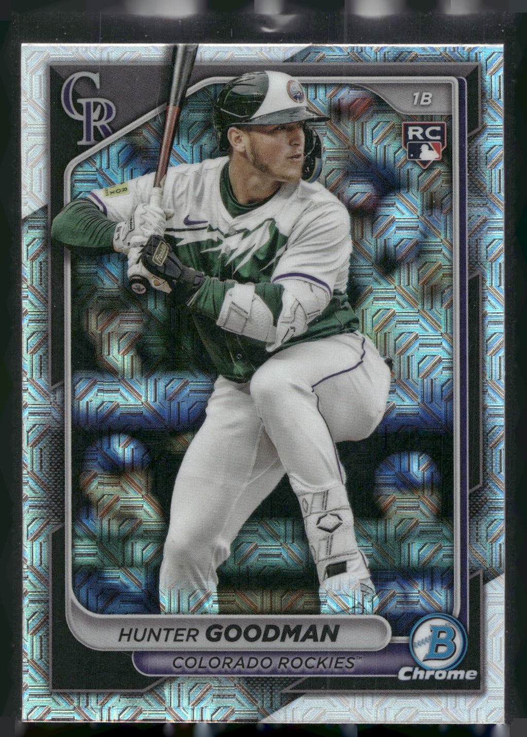 2024 Bowman Chrome #25 Hunter Goodman Mojo Refractors