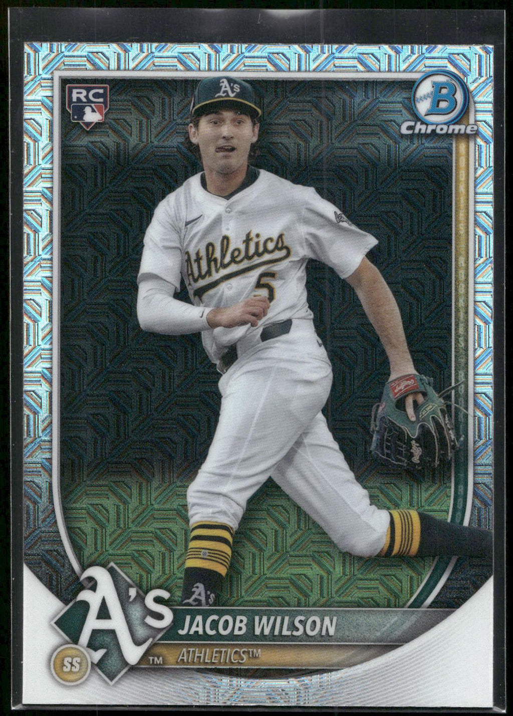 2025 Bowman #9 Jacob Wilson Chrome Mojo Refractor