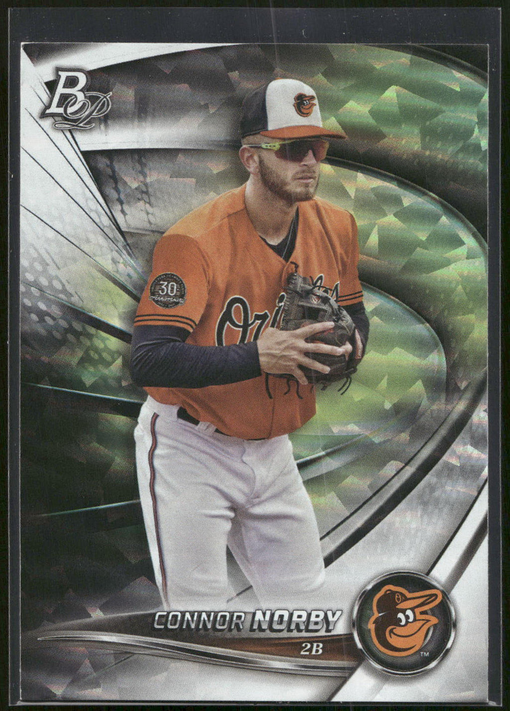 2022 Bowman Platinum #TOP-73 Connor Norby Top Prospects Ice Foilboard