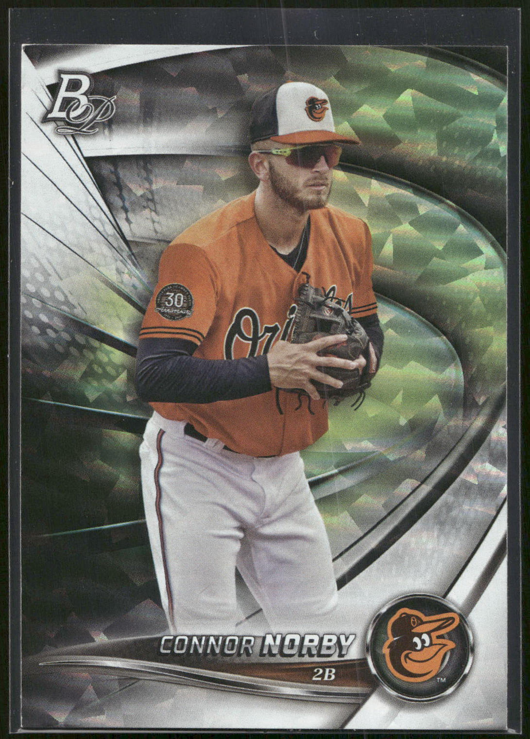 2022 Bowman Platinum #TOP-73 Connor Norby Top Prospects Ice Foilboard