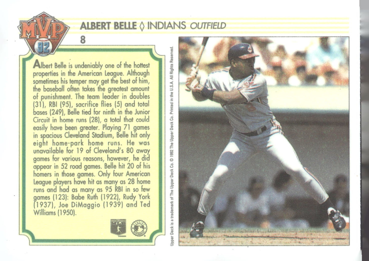1992 Upper Deck Team MVP Holograms #8 Albert Belle