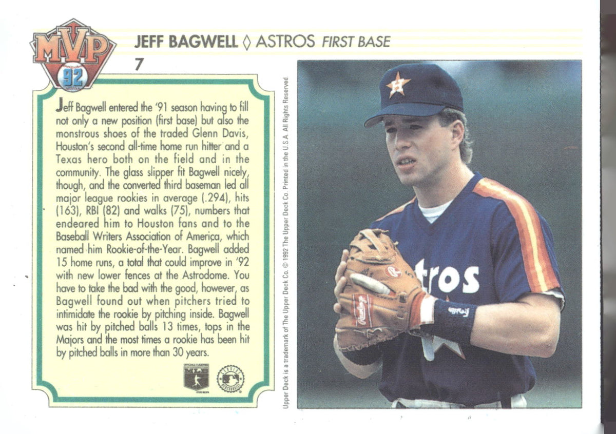1992 Upper Deck Team MVP Holograms #7 Jeff Bagwell