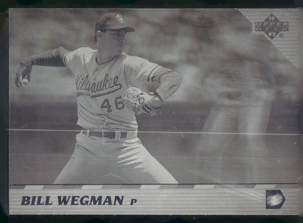 1992 Upper Deck Team MVP Holograms #53 Bill Wegman