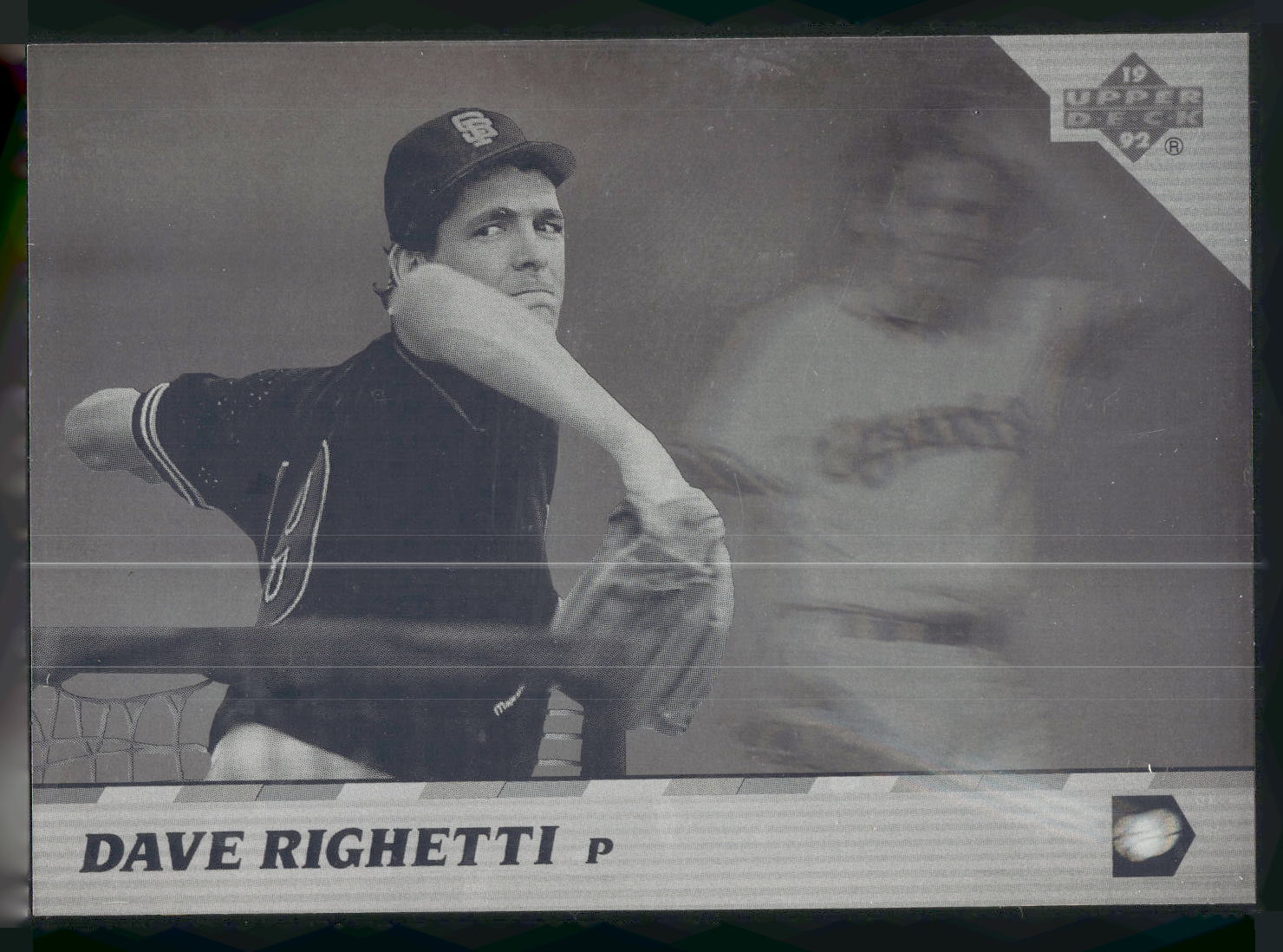 1992 Upper Deck Team MVP Holograms #42 Dave Righetti