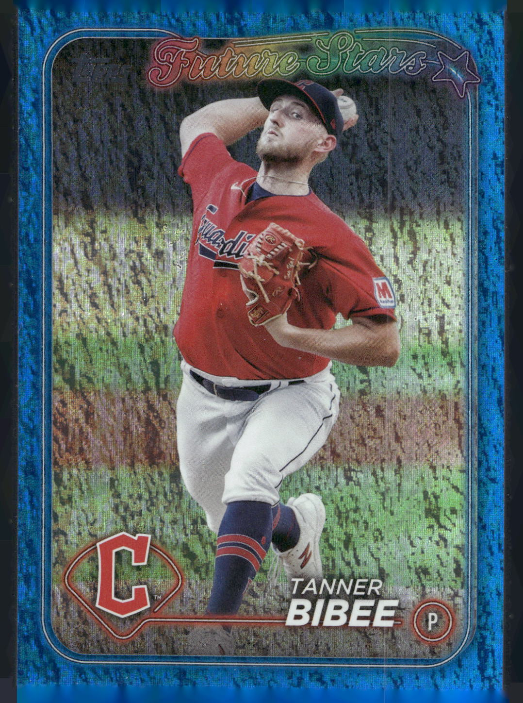 2024 Topps #437 Tanner Bibee Blue Holofoil #/999