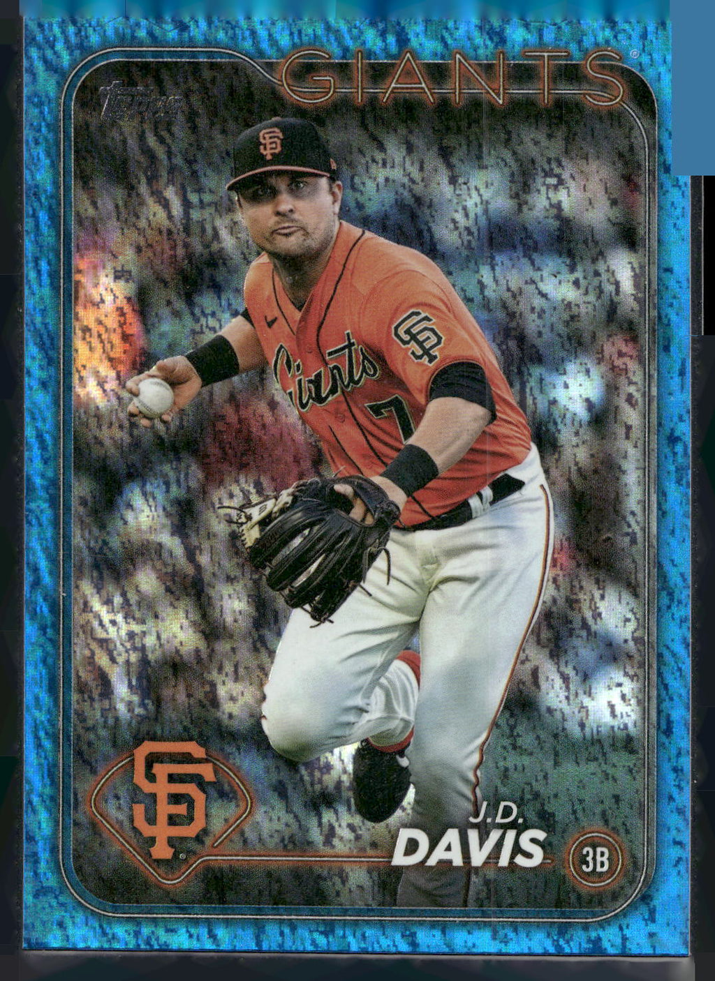 2024 Topps #64 J.D. Davis Blue Holofoil #/999