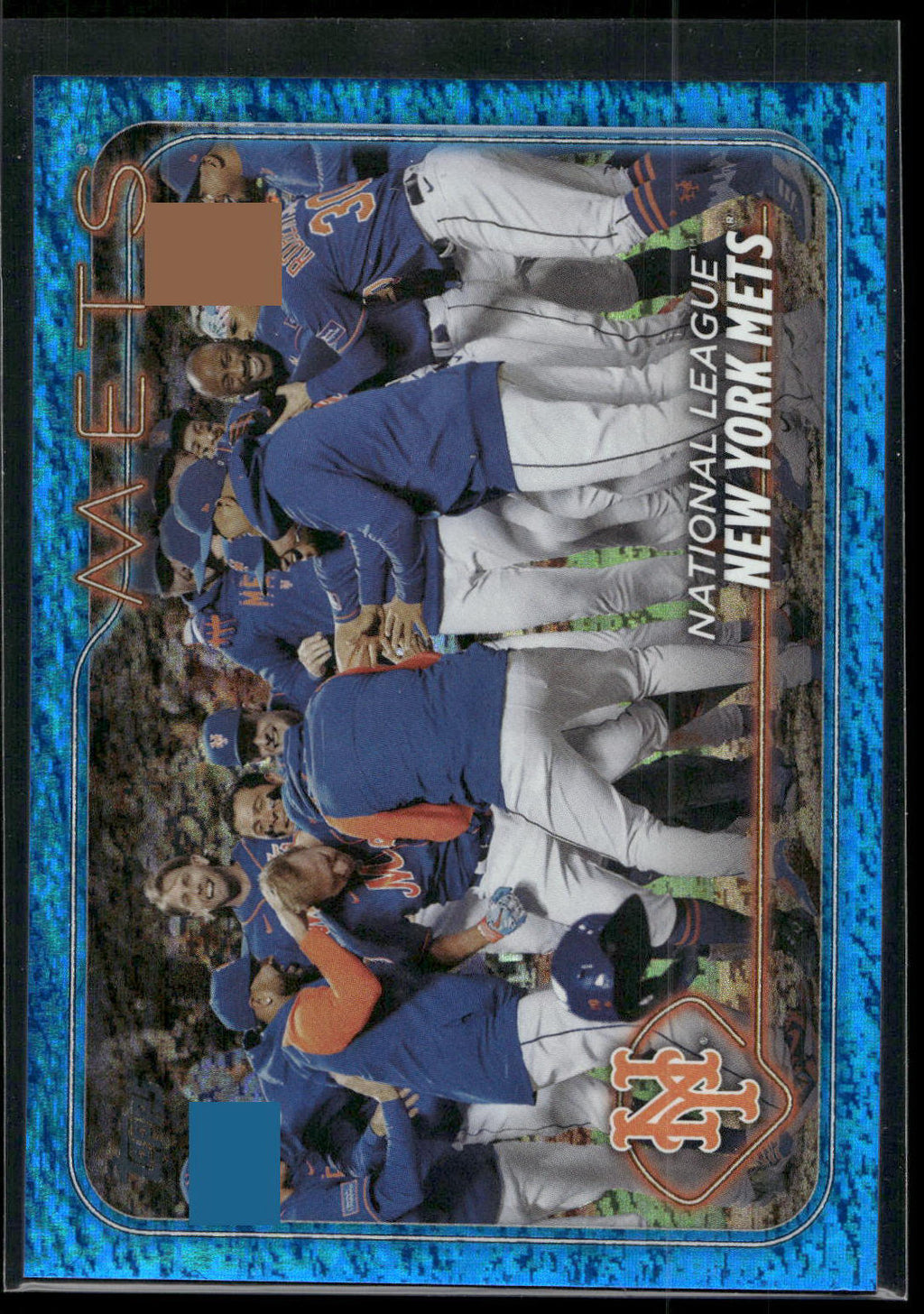 2024 Topps #557 New York Mets Blue Holofoil #/999