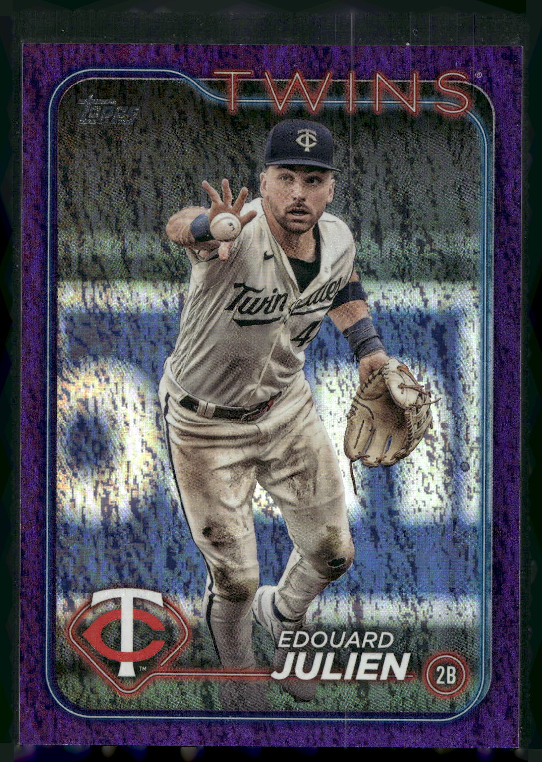 2024 Topps #596 Edouard Julien Purple Holofoil #/799
