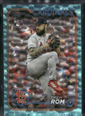 2024 Topps #476 Drew Rom Aqua Crackle Foil #/399