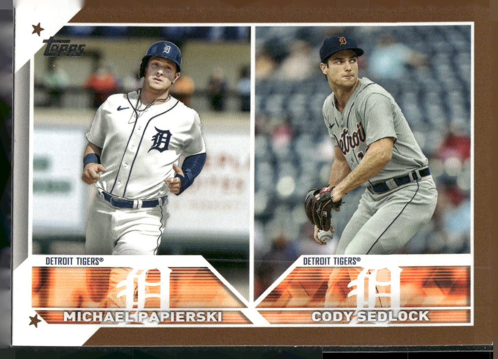 2023 Topps Update #US262 Michael Papierski / Cody Sedlock RCOM, Gold #/2023