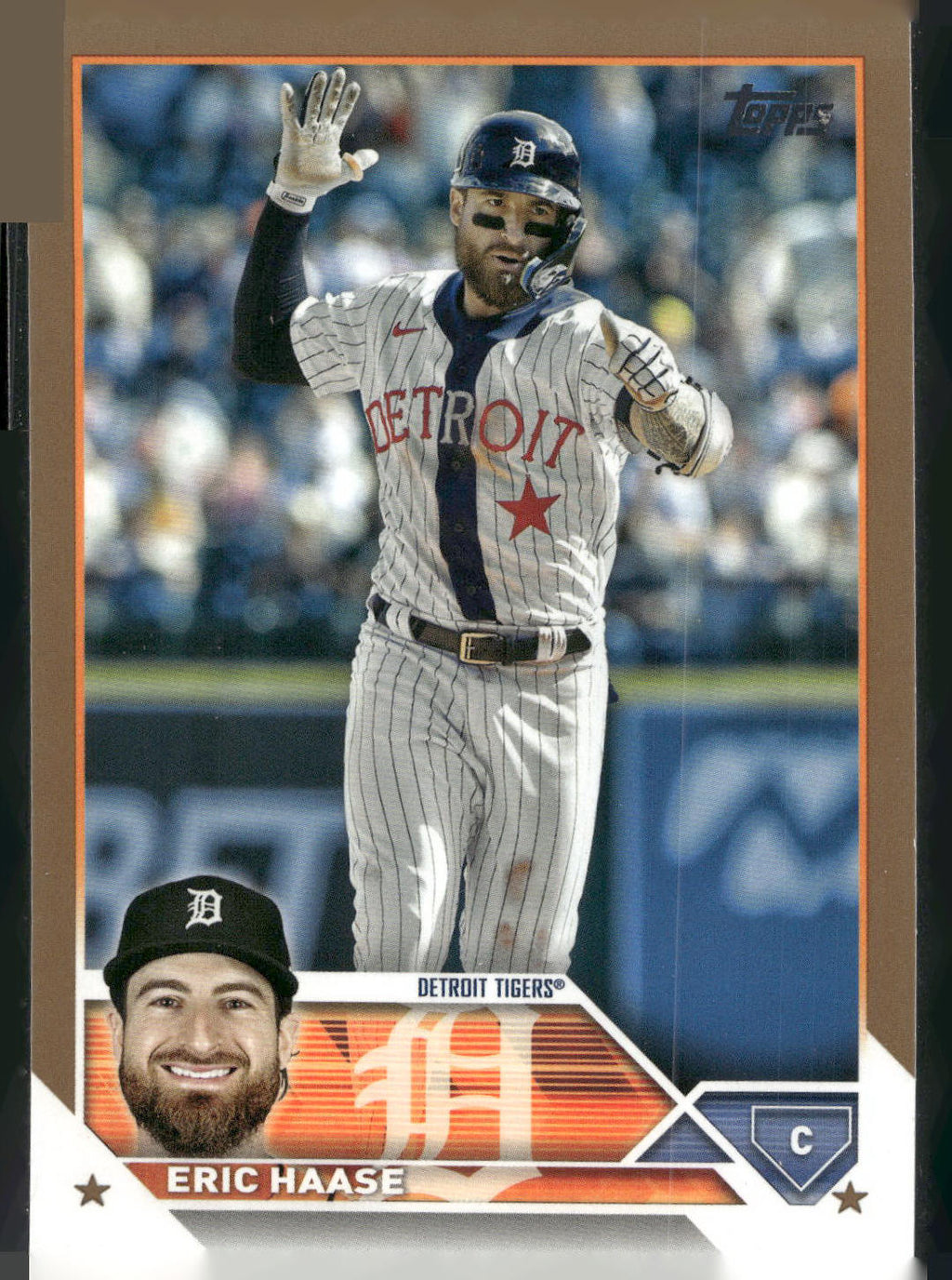 2023 Topps #591 Eric Haase Gold #/2023