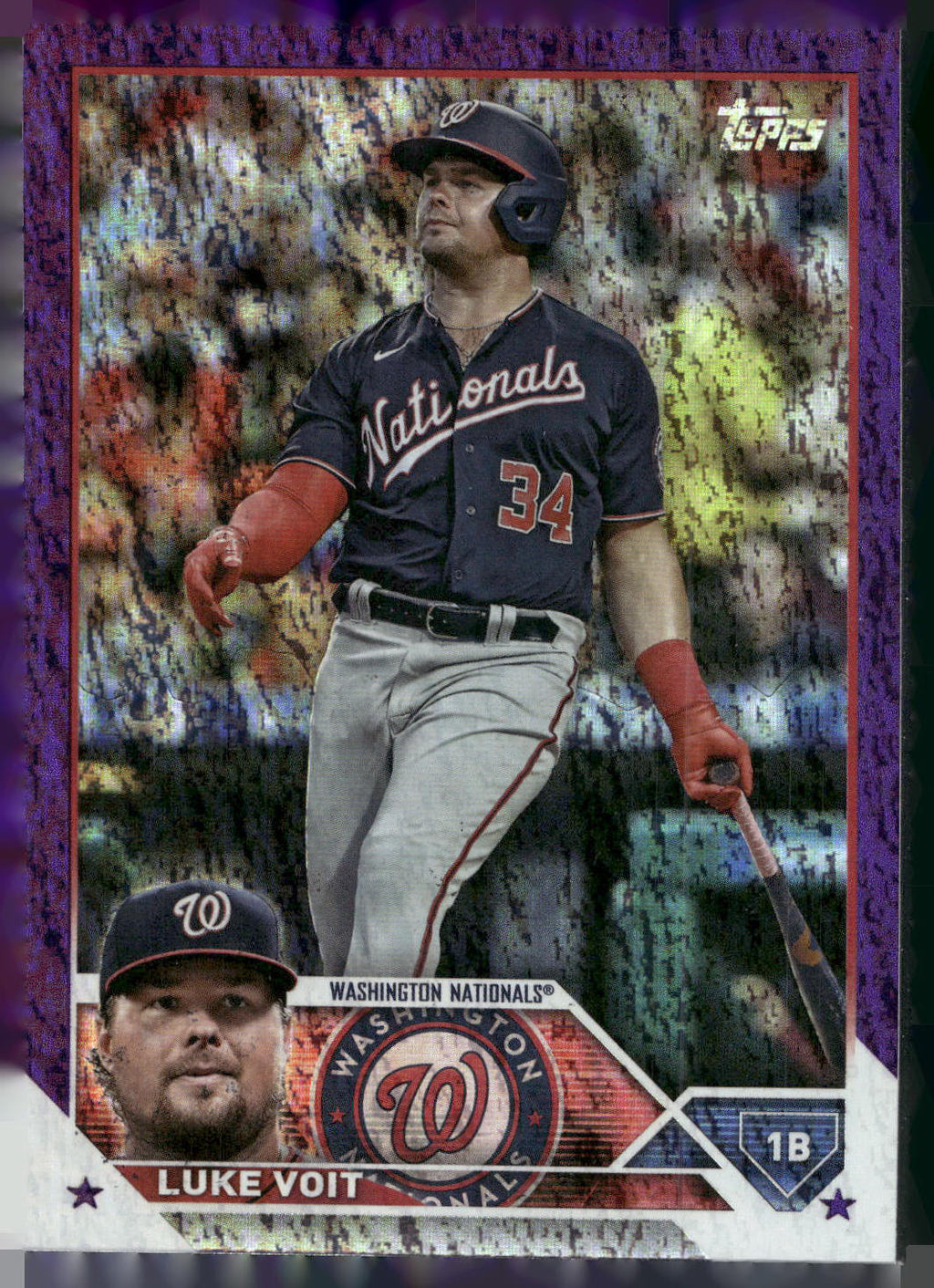 2023 Topps #443 Luke Voit Purple Foilboard #/799