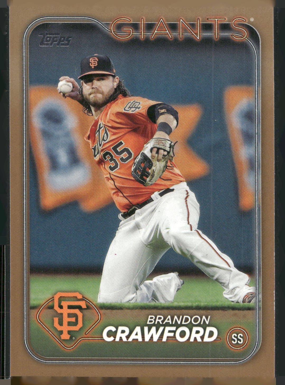 2024 Topps #416 Brandon Crawford Gold #/2024