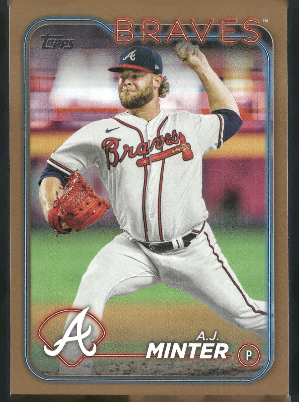 2024 Topps #539 A.J. Minter Gold #/2024