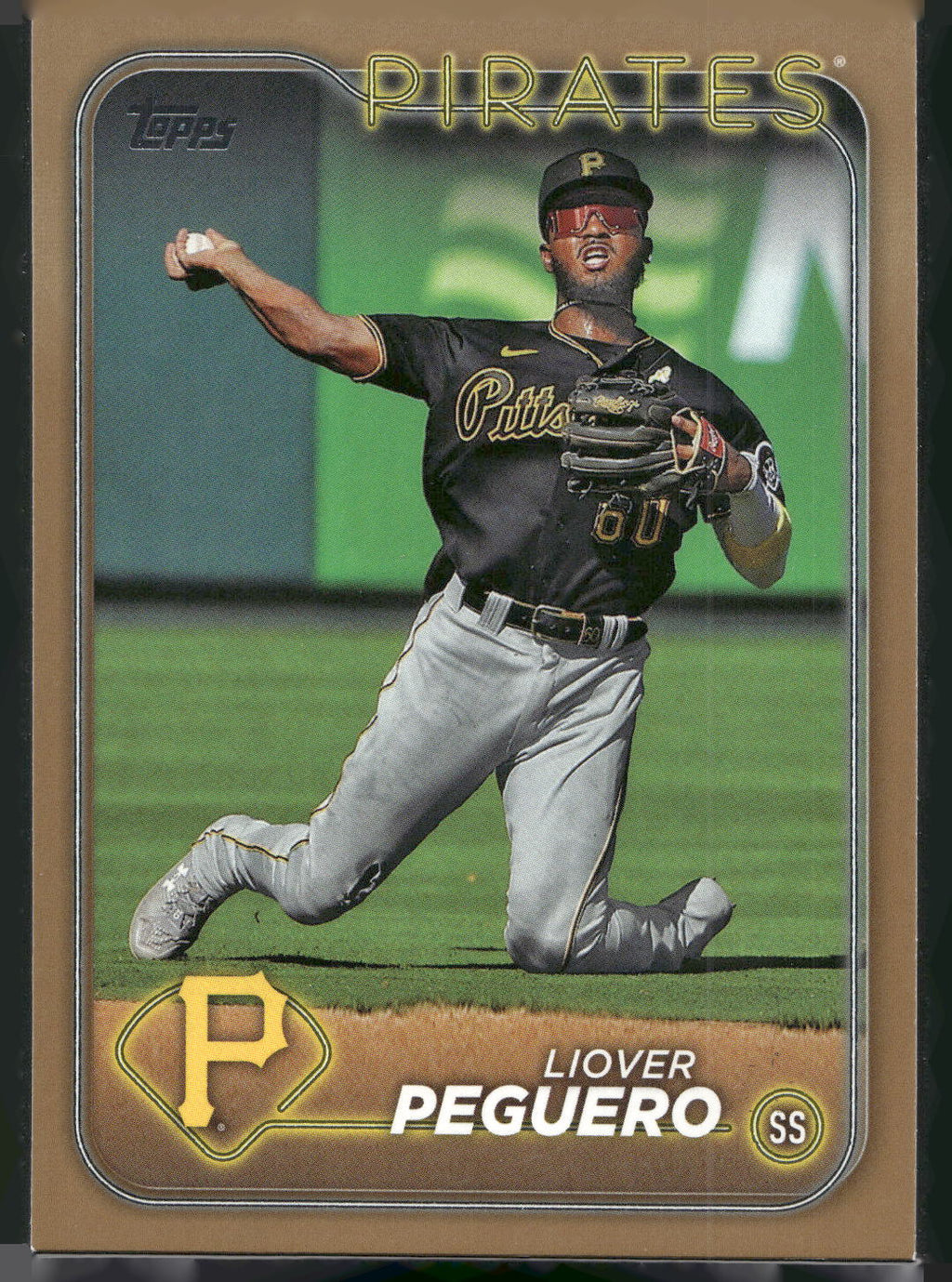 2024 Topps #542 Liover Peguero Gold #/2024