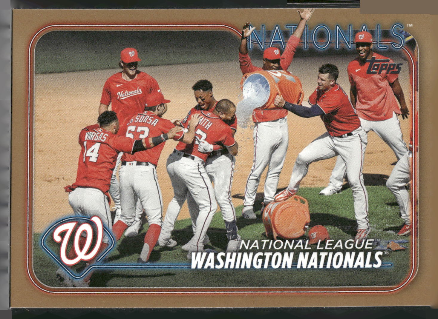 2024 Topps #417 Washington Nationals Gold #/2024