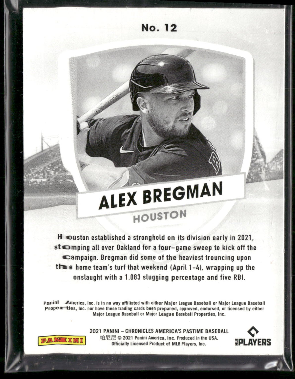 2021 Panini Chronicles #12 Alex Bregman