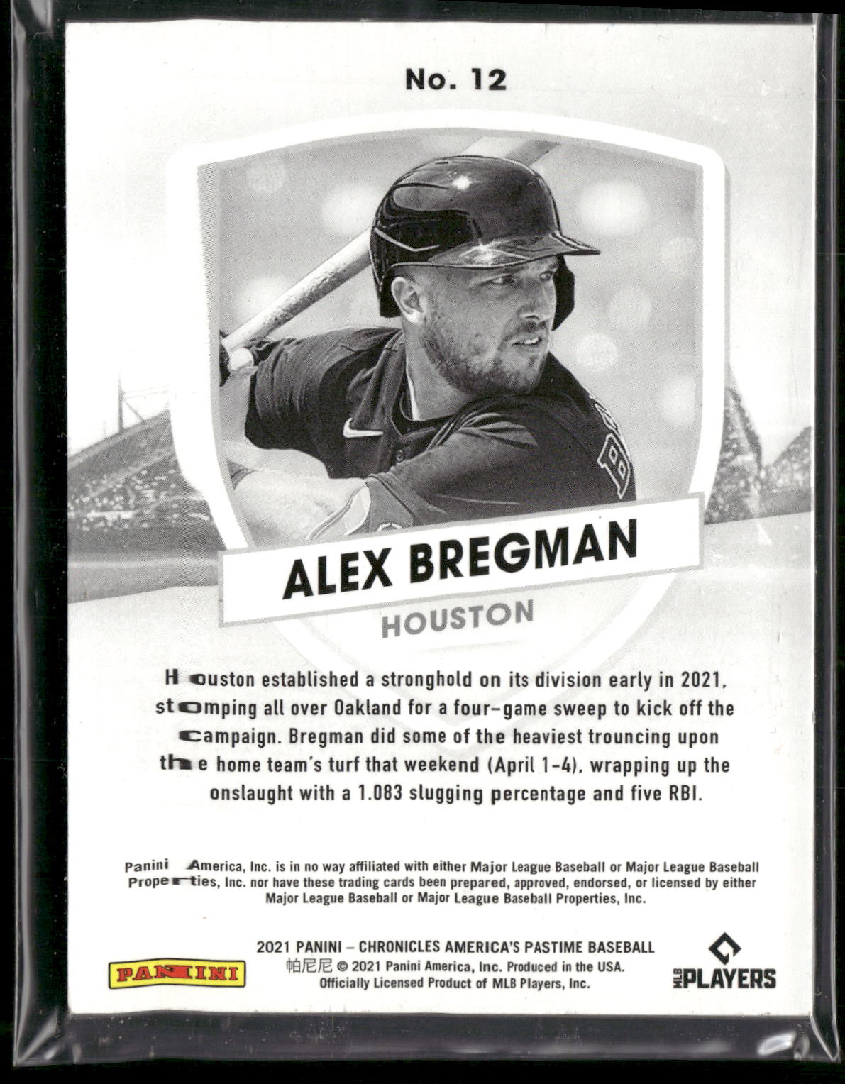2021 Panini Chronicles #12 Alex Bregman