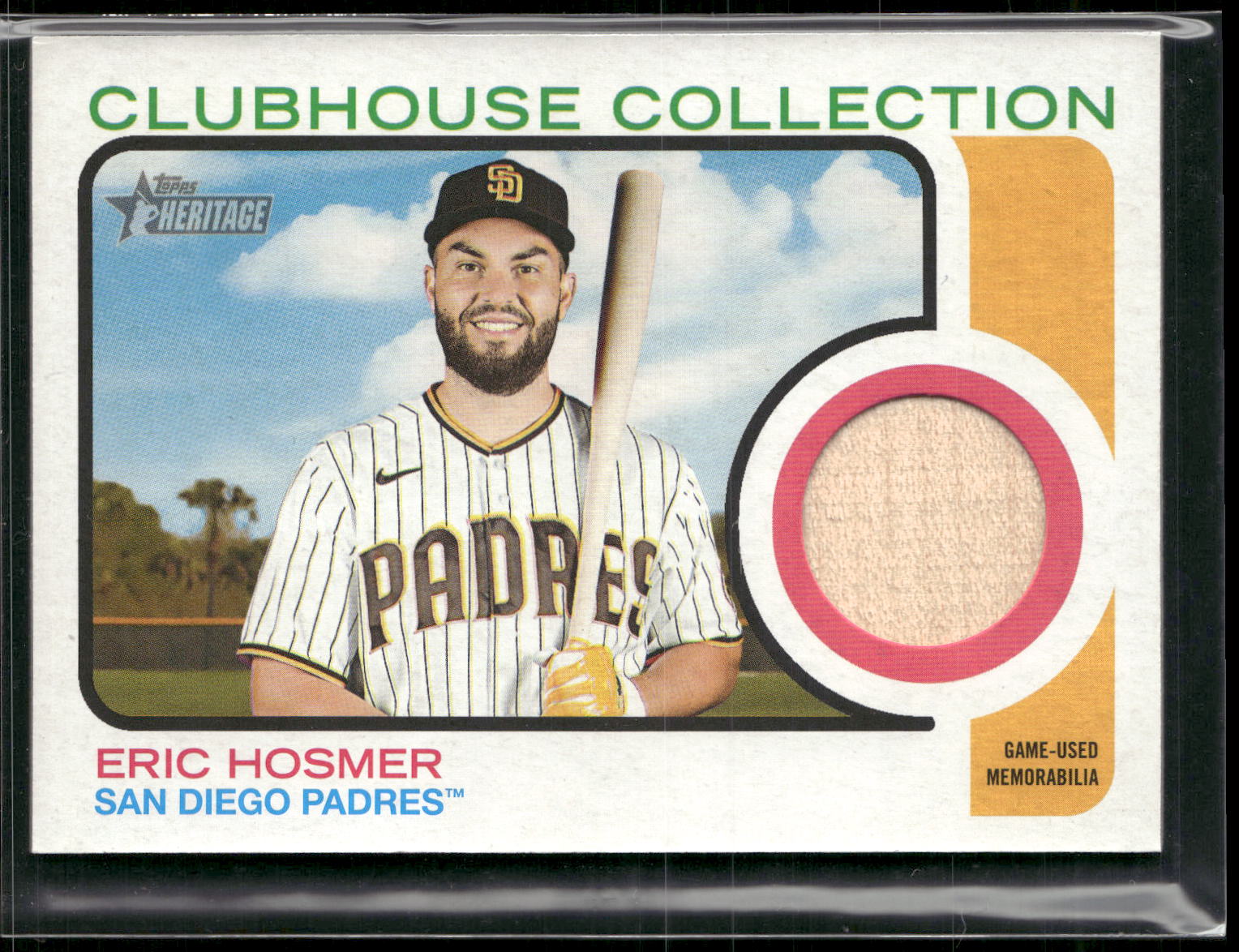 2022 Topps Heritage #CC-EH Eric Hosmer Clubhouse Collection Relics