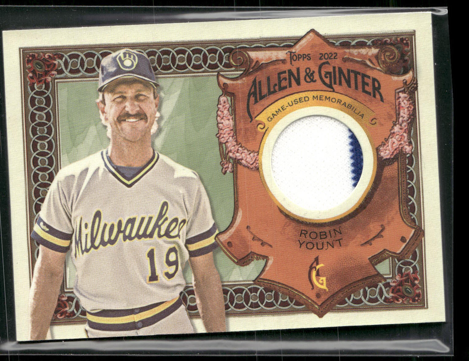 2022 Topps Allen & Ginter #AGRA-RY Robin Yount Full-Size Relics A Design