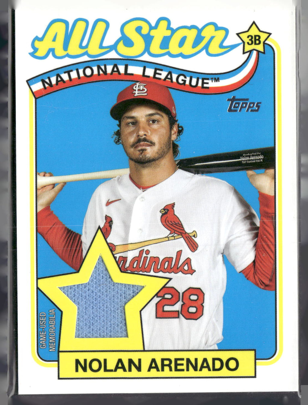 2024 Topps #89ASR-NA Nolan Arenado 1989 Topps Baseball 35th Relics