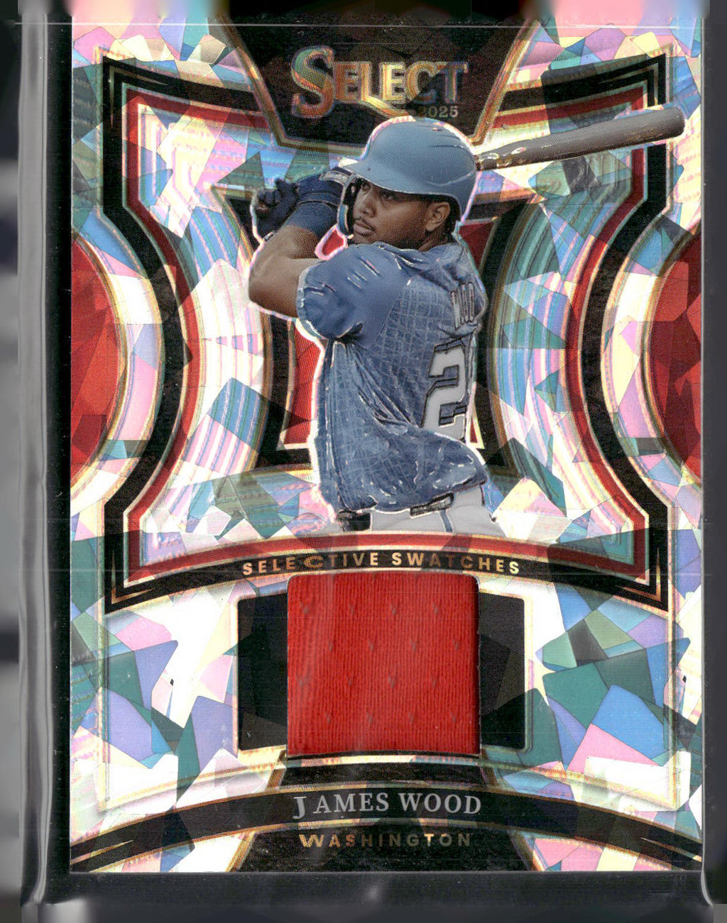 2023 Panini Select #SS-JW James Wood Select Swatches Silver Prizm