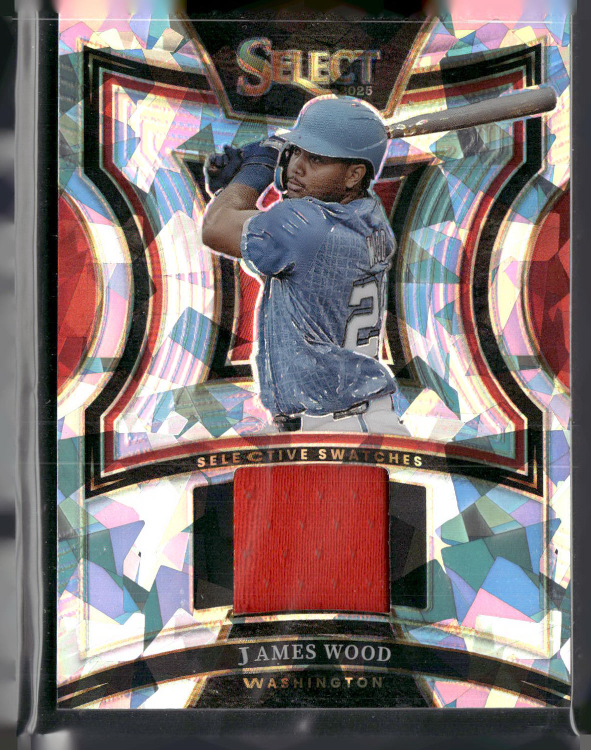 2023 Panini Select #SS-JW James Wood Select Swatches Silver Prizm