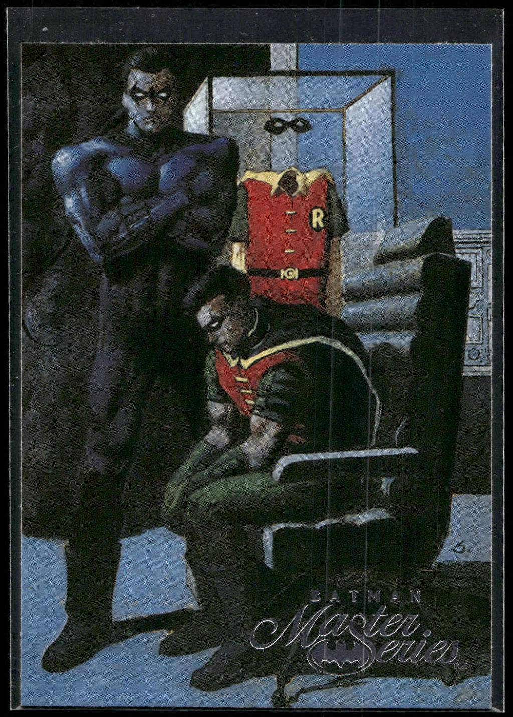 1996 SkyBox Batman Master Series #28 Three Robins
