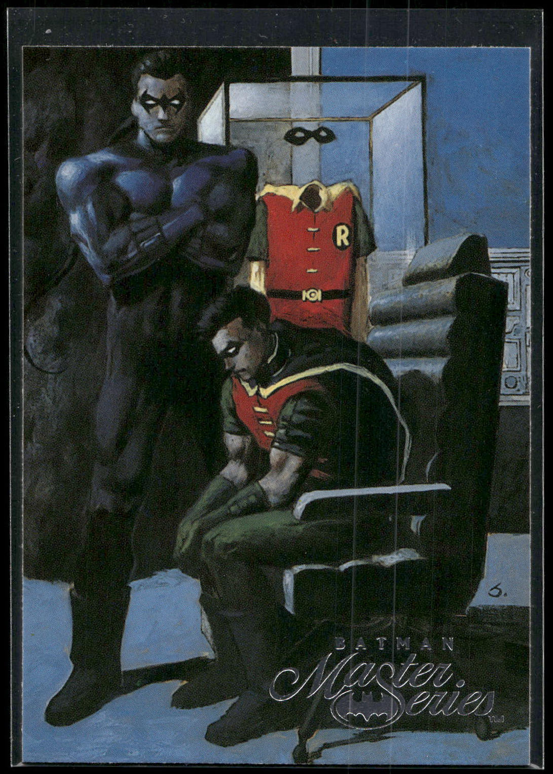1996 SkyBox Batman Master Series #28 Three Robins