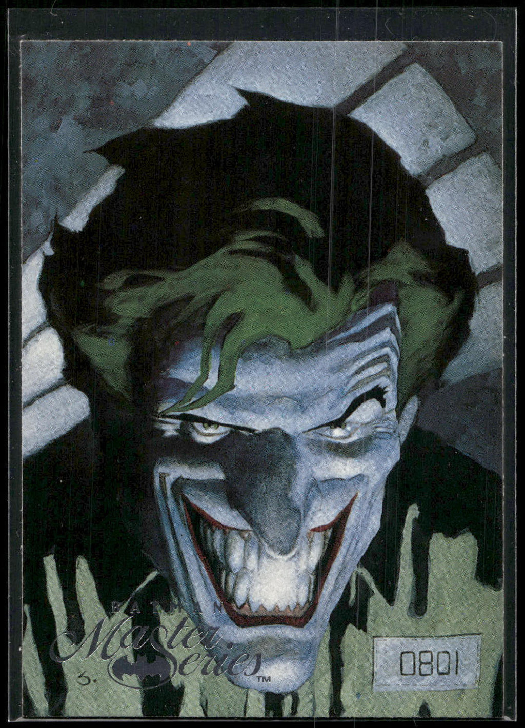 1996 SkyBox Batman Master Series #2 Arkham Asylum for the Criminally Insane