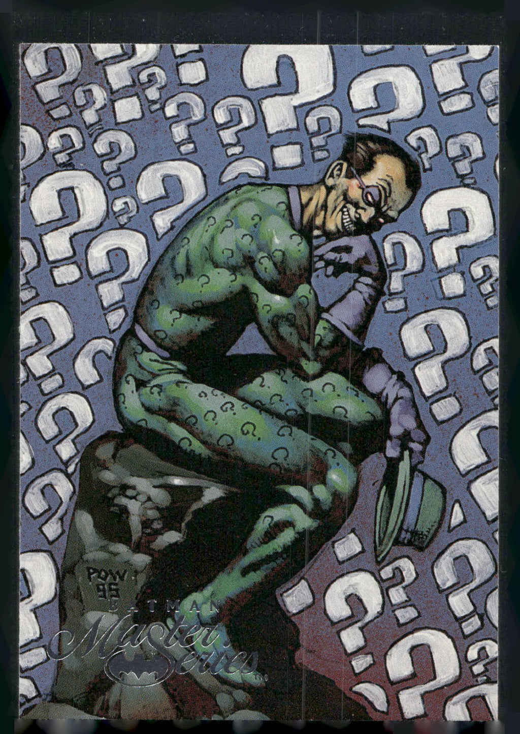 1996 SkyBox Batman Master Series #44 Riddler