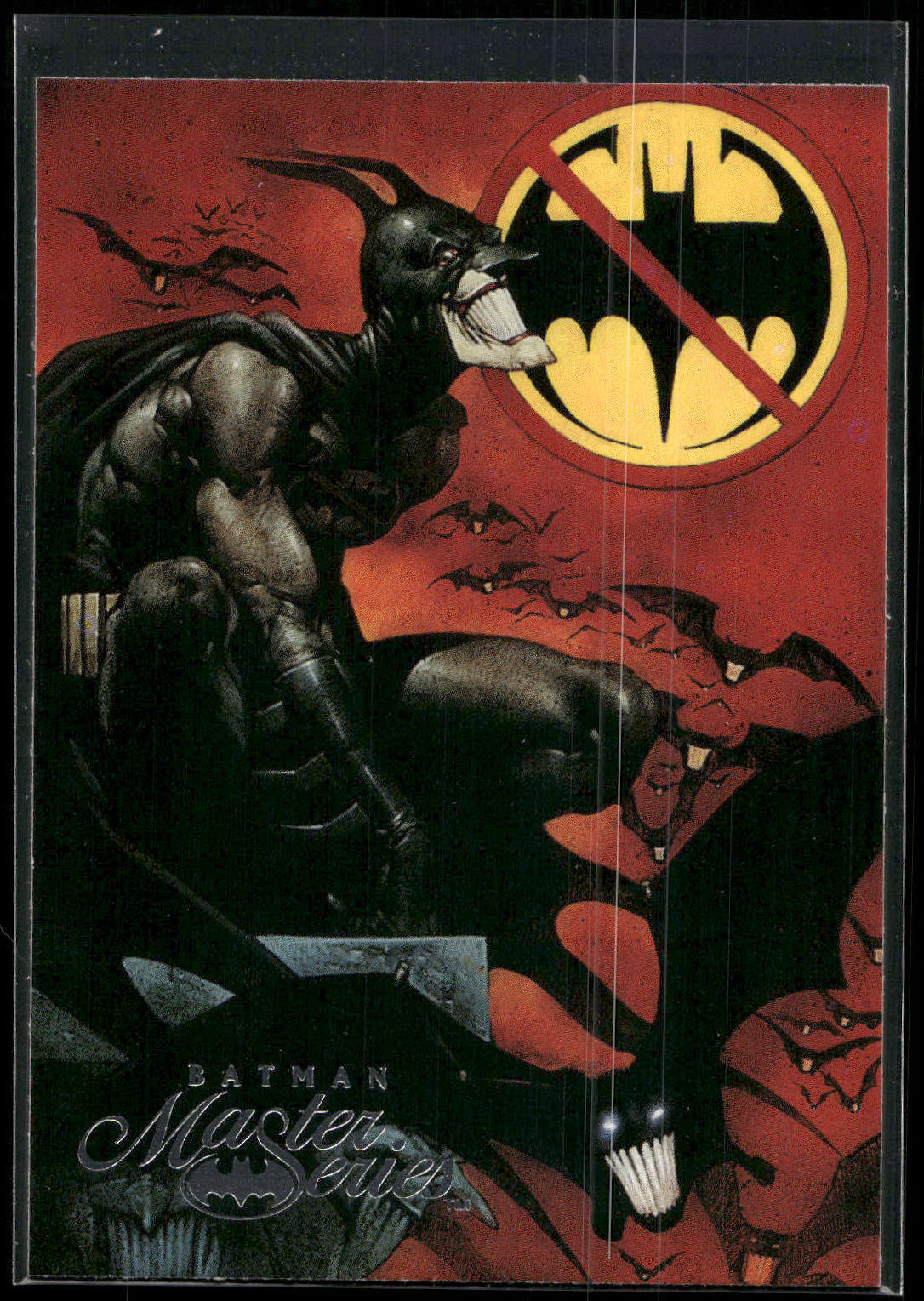 1996 SkyBox Batman Master Series #36 Laughing Batty