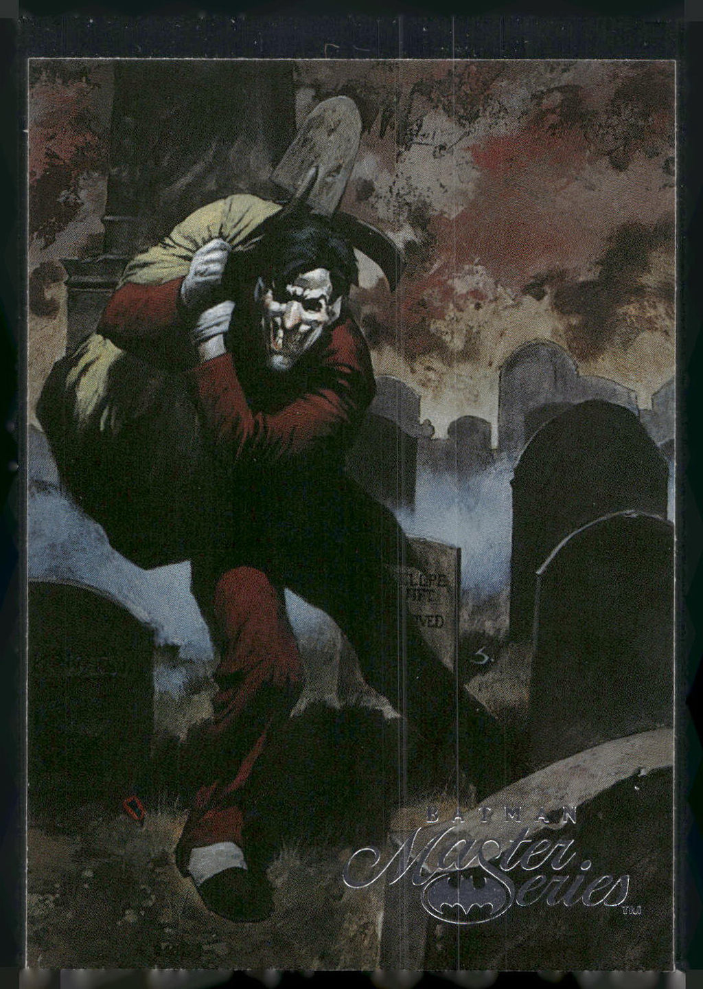 1996 SkyBox Batman Master Series #82 Digging Batty