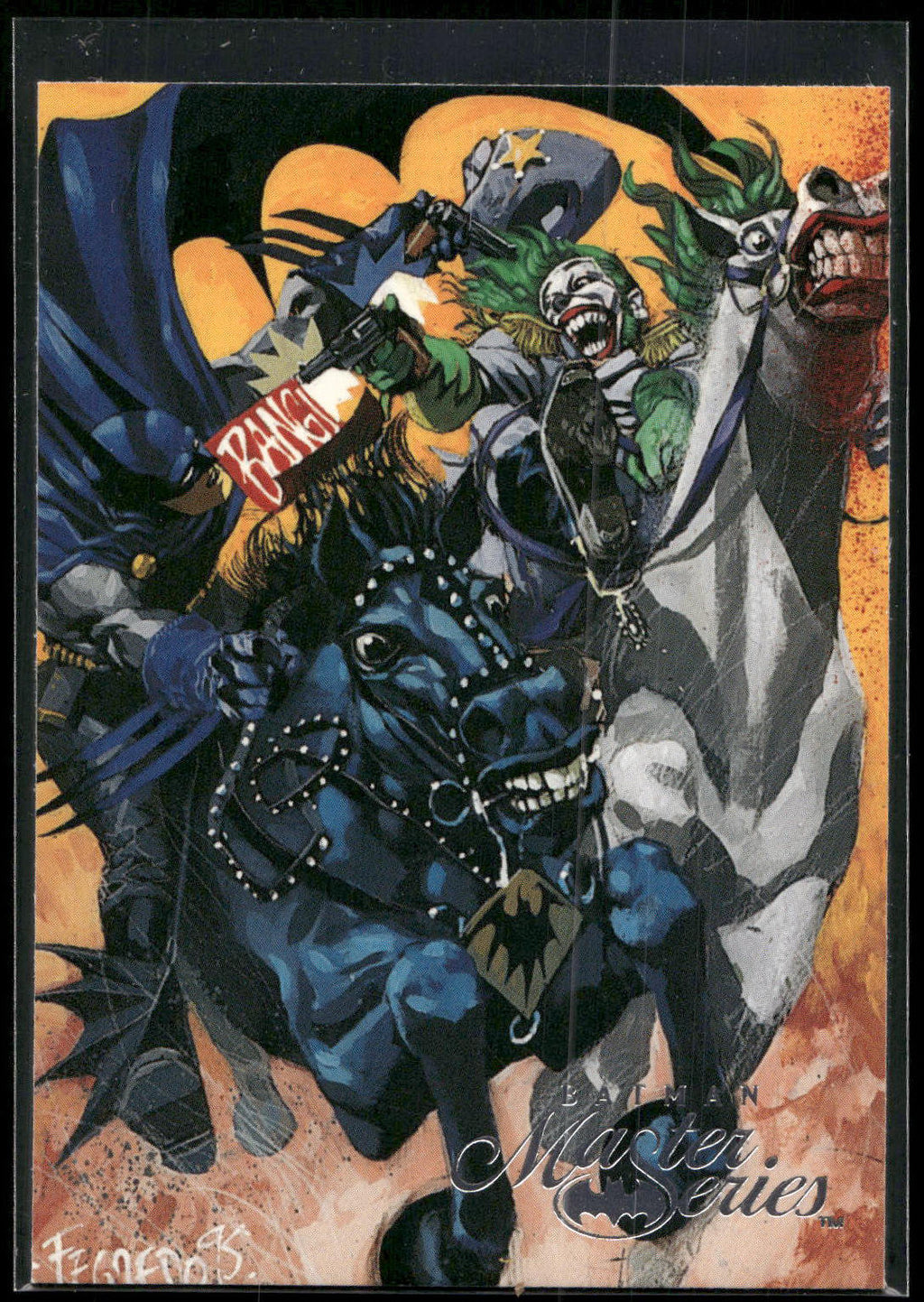 1996 SkyBox Batman Master Series #73 Uncivil War