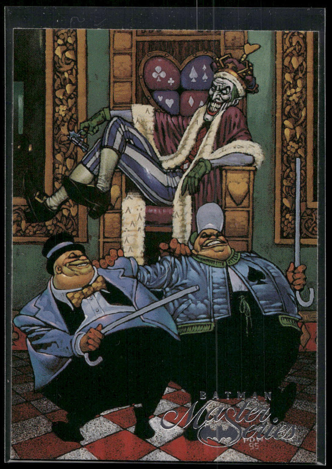 1996 SkyBox Batman Master Series #68 Tweedledee & Tweedledumb