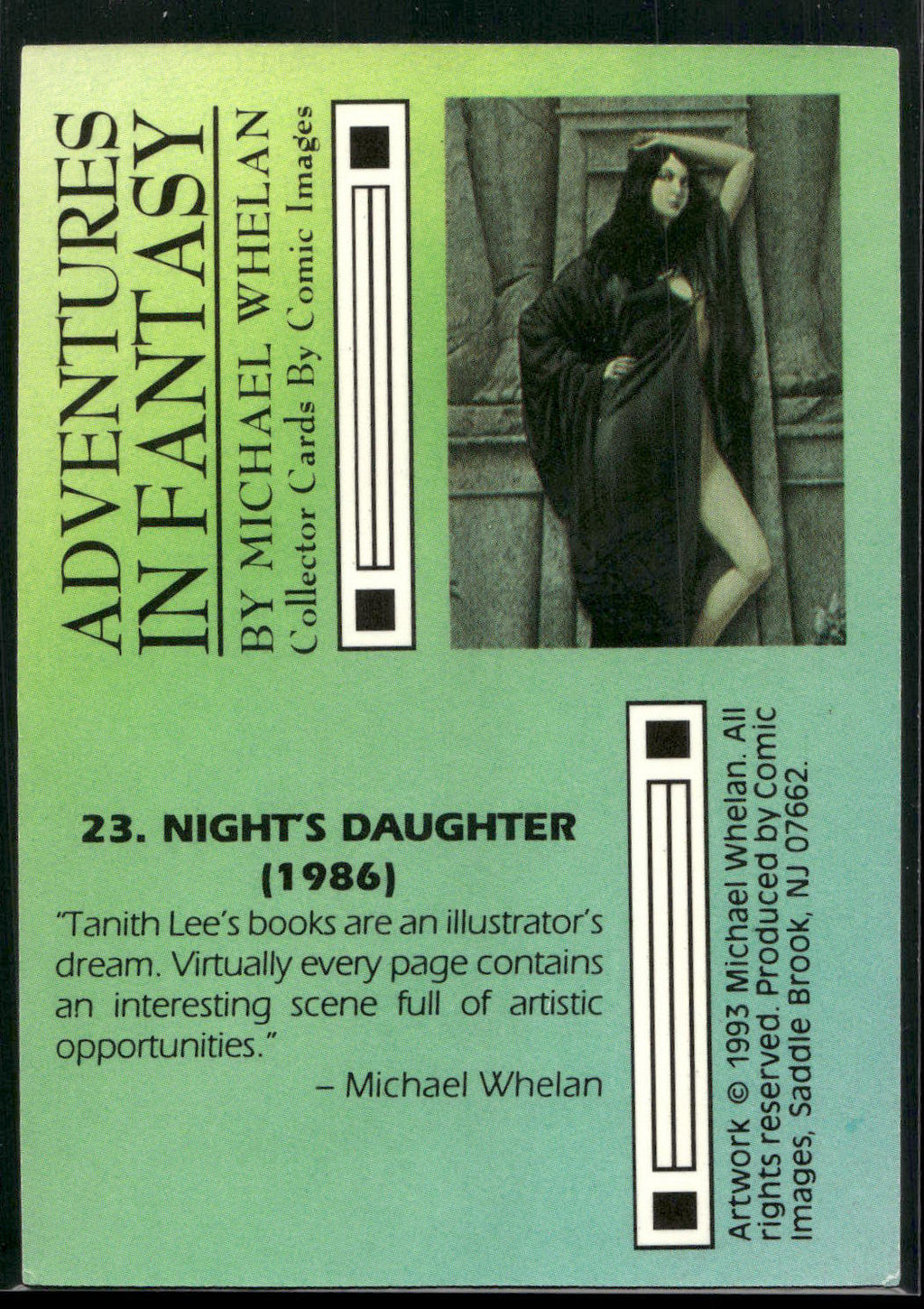 1993 Comic Images Michael Whelan Adventures in Fantasy #23 Night's Daughter
