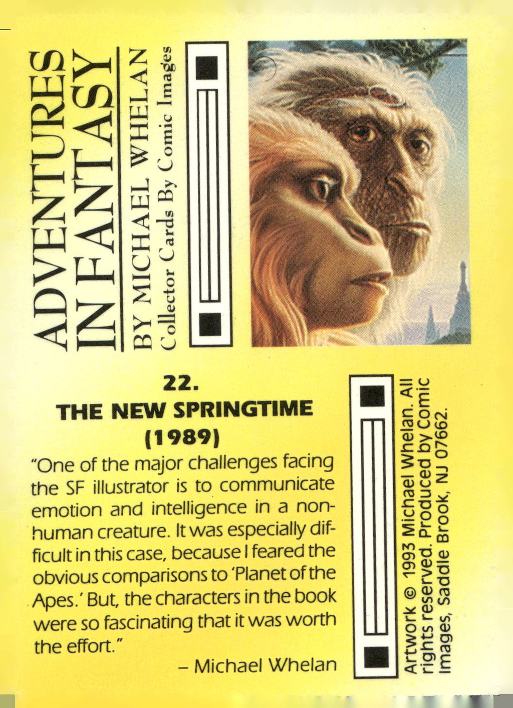 1993 Comic Images Michael Whelan Adventures in Fantasy #22 The New Springtime