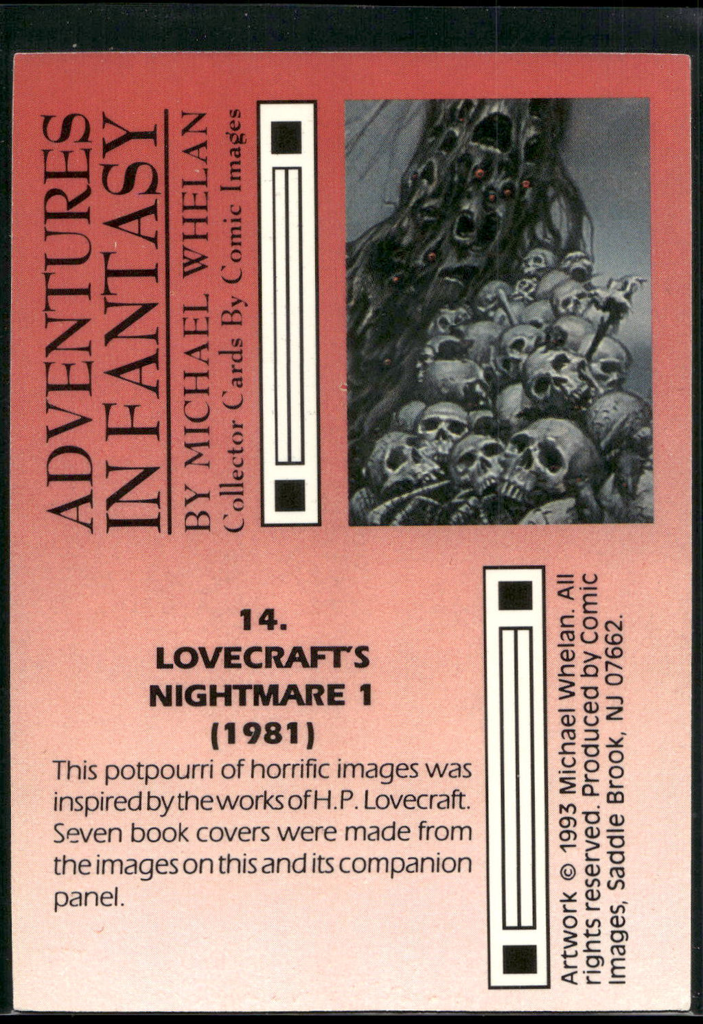 1993 Comic Images Michael Whelan Adventures in Fantasy #14 Lovecraft's Nightmare