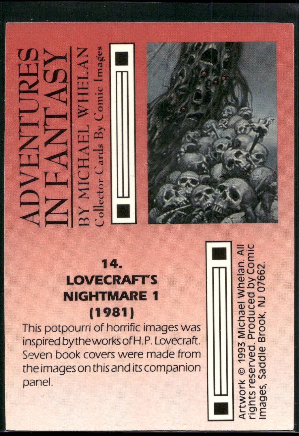1993 Comic Images Michael Whelan Adventures in Fantasy #14 Lovecraft's Nightmare