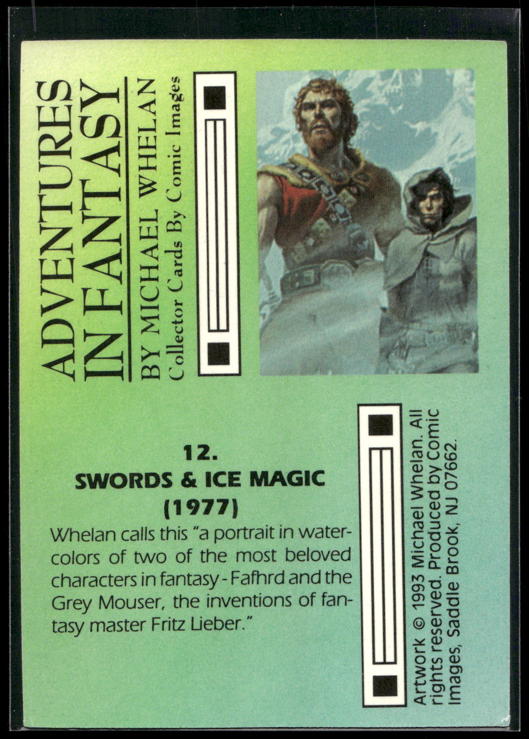 1993 Michael Whelan Adventures in Fantasy #12 Swords &amp; Ice Magic