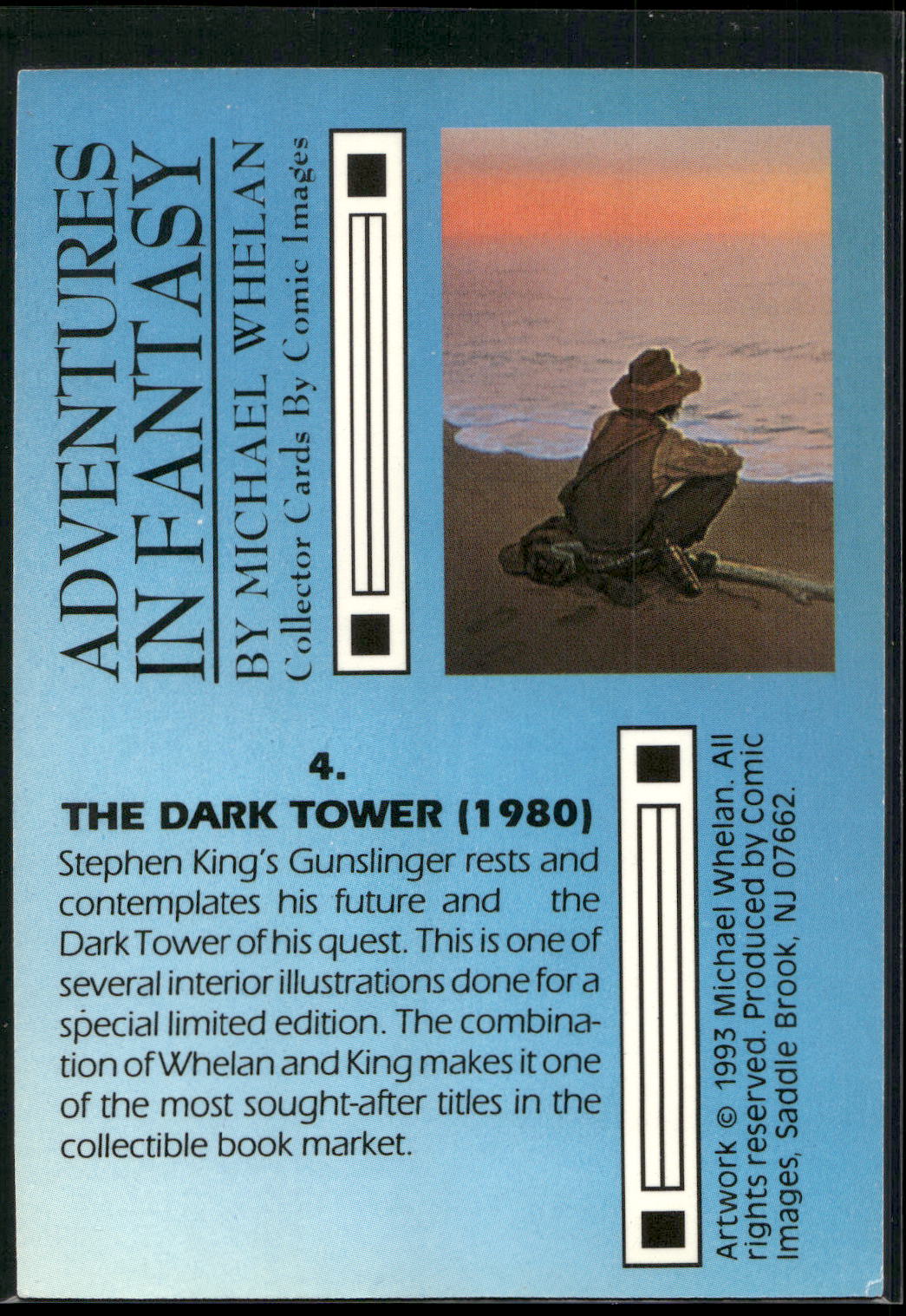 1993 Comic Images Michael Whelan Adventures in Fantasy #4 The Dark Tower