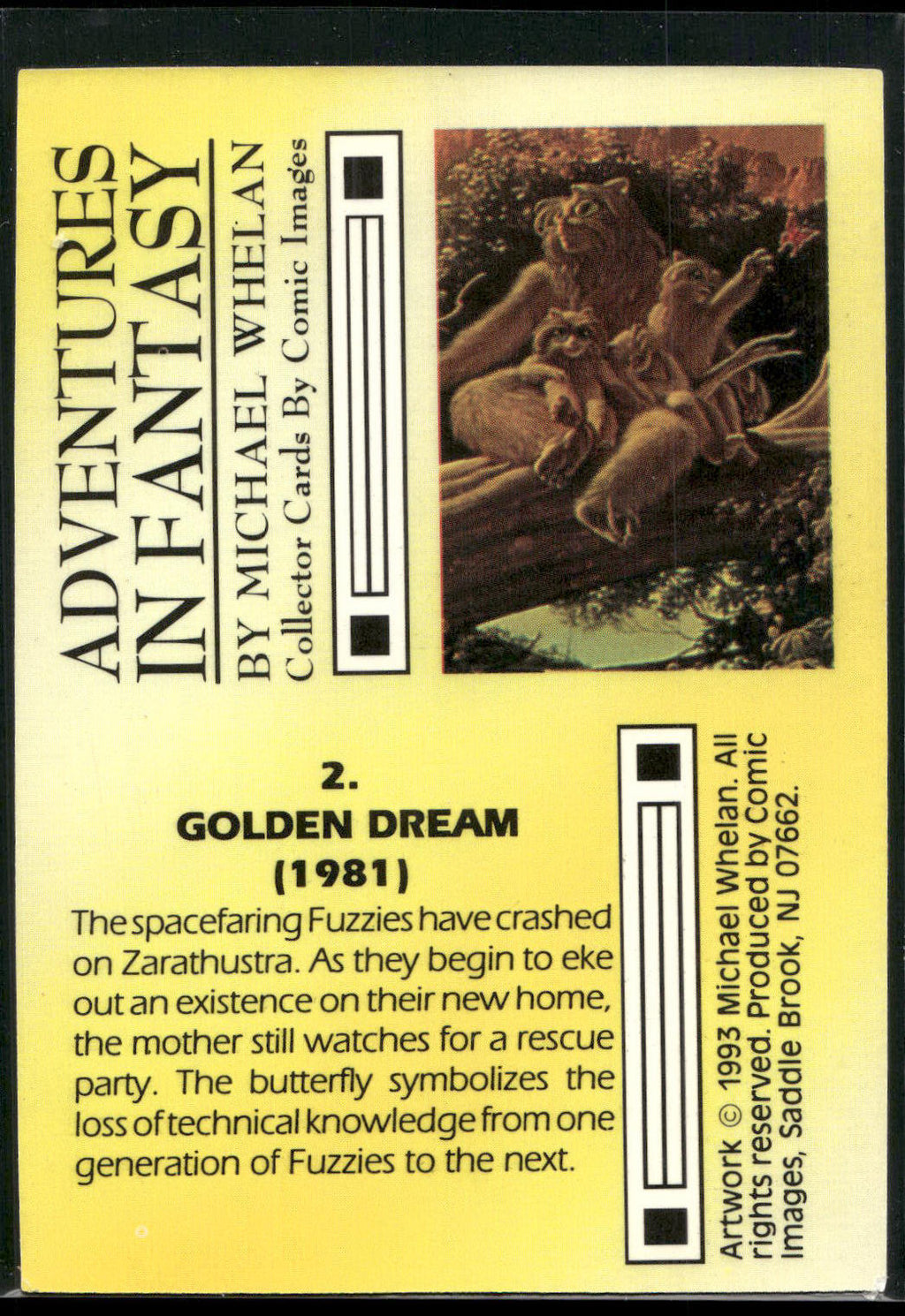 1993 Comic Images Michael Whelan Adventures in Fantasy #2 Golden Dream