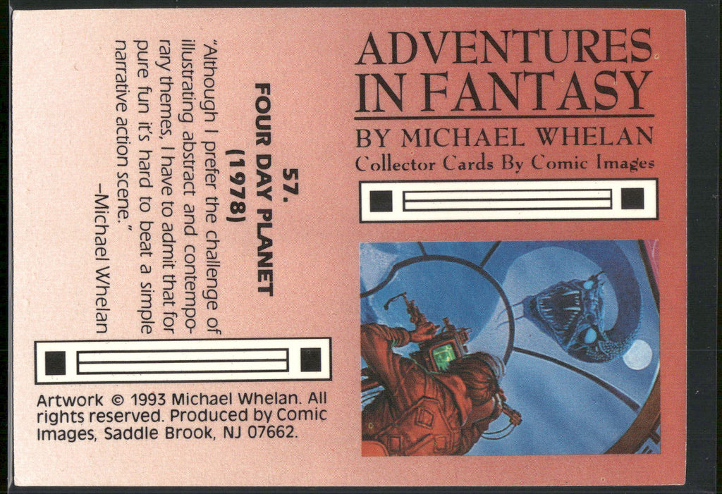 1993 Comic Images Michael Whelan Adventures in Fantasy #57 Four Day Planet