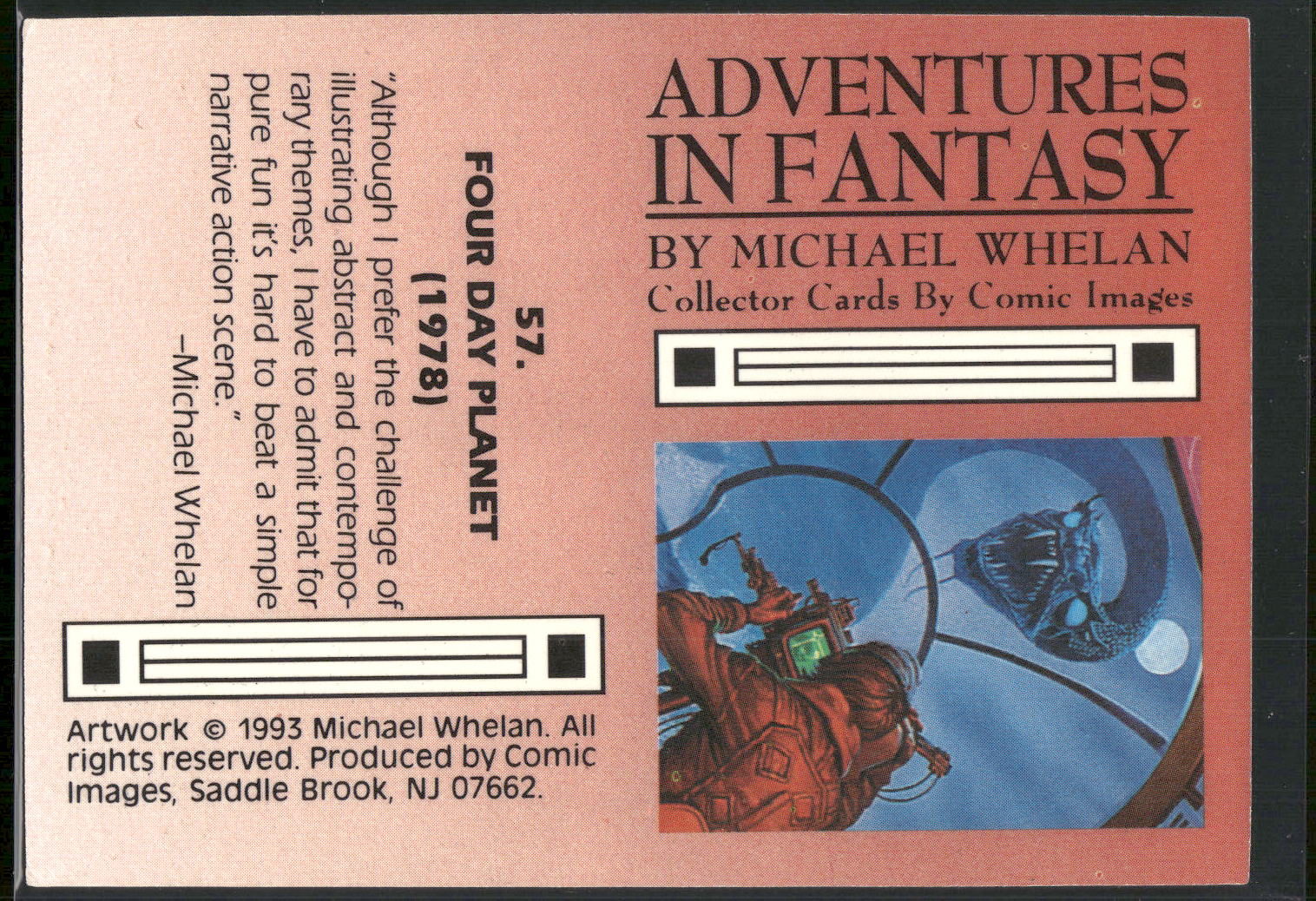 1993 Comic Images Michael Whelan Adventures in Fantasy #57 Four Day Planet