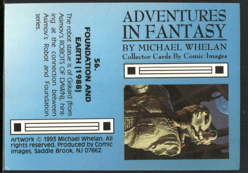 1993 Comic Images Michael Whelan Adventures in Fantasy #56 Foundation and Earth